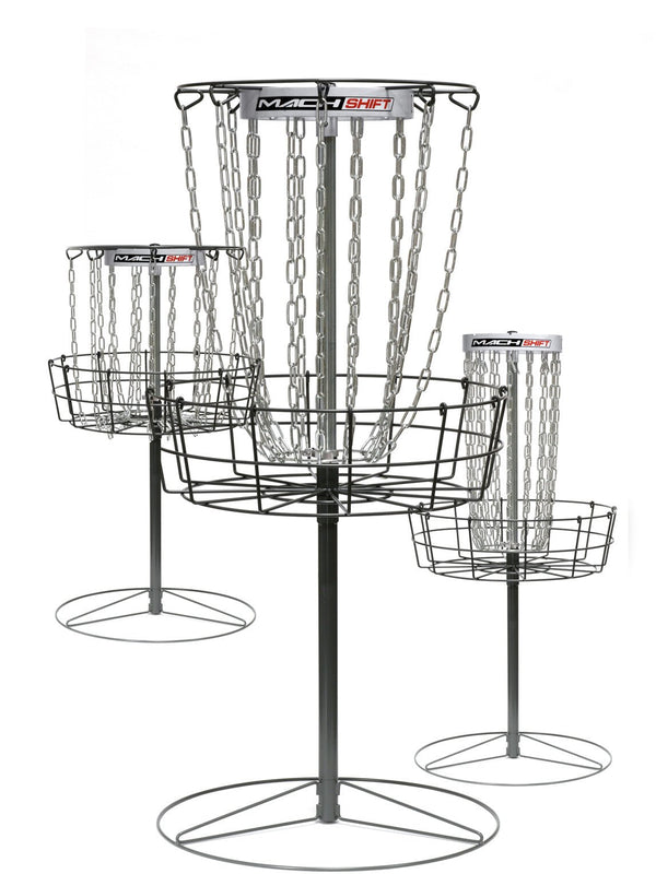 Mach Shift 3-in-1 Portable Adjustable Disc Golf Basket